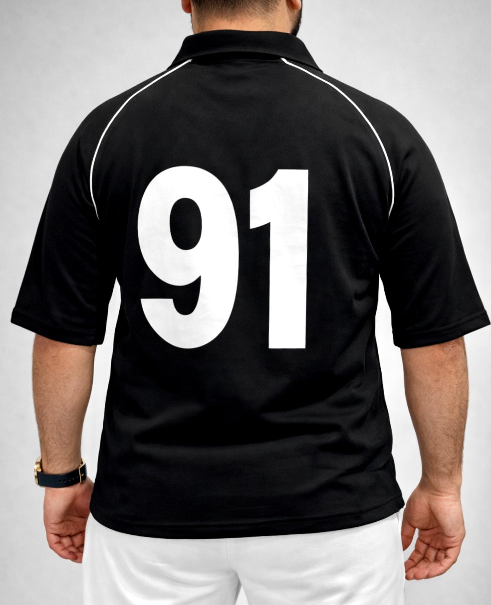 AIM VICTORY DROPSHOULDER POLO| BLACK