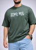 Dropshoulder T-shirts | STWD PRINT GREEN