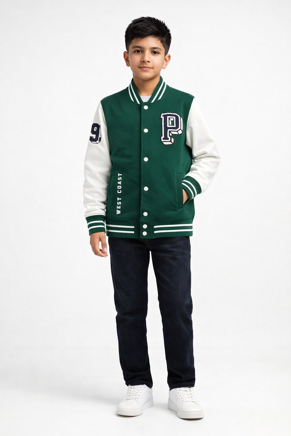 VARSITY BOY JACKET | GREEN
