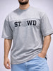 Dropshoulder T-shirts | STWD PRINT GRAY