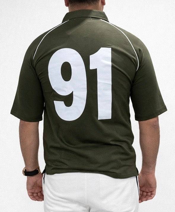 AIM VICTORY DROPSHOULDER POLO| OLIVE GREEN