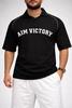 AIM VICTORY DROPSHOULDER POLO| BLACK