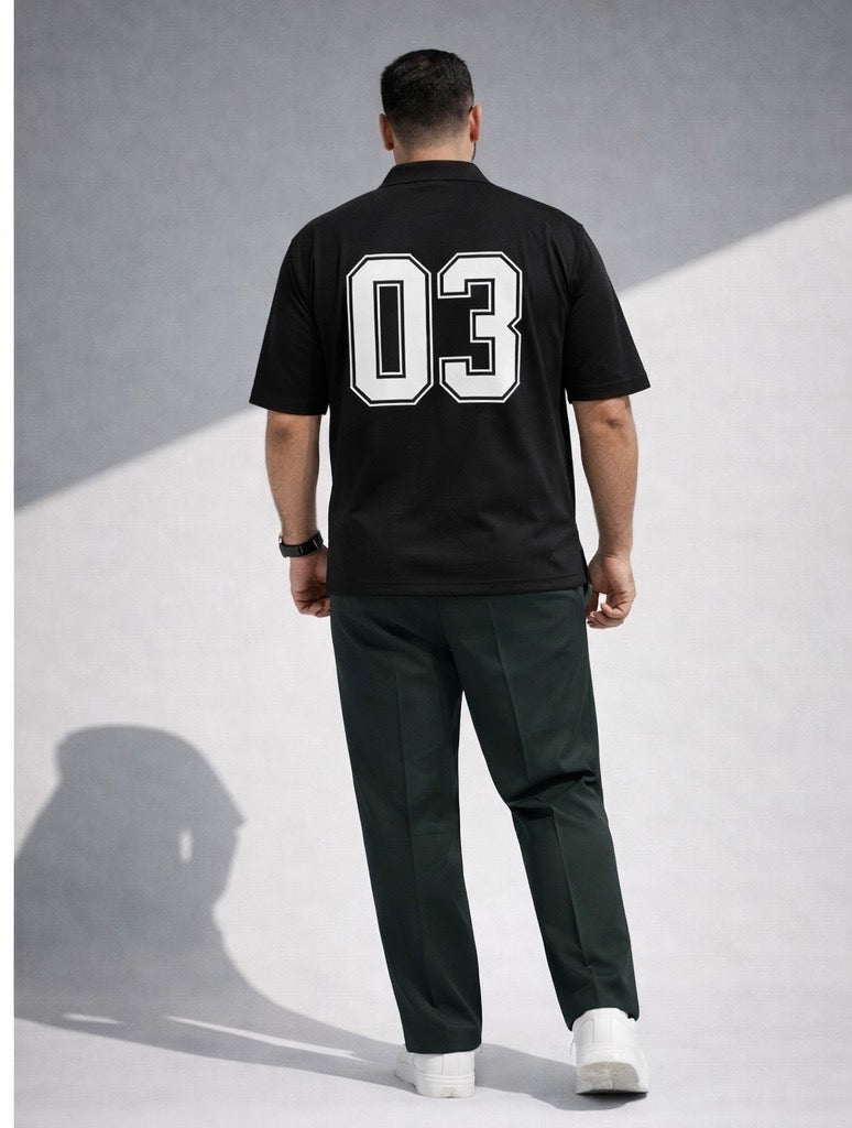 MENS ZIPPER CORE ZONE ZIPPER POLO CORD SET| BLACK GREEN